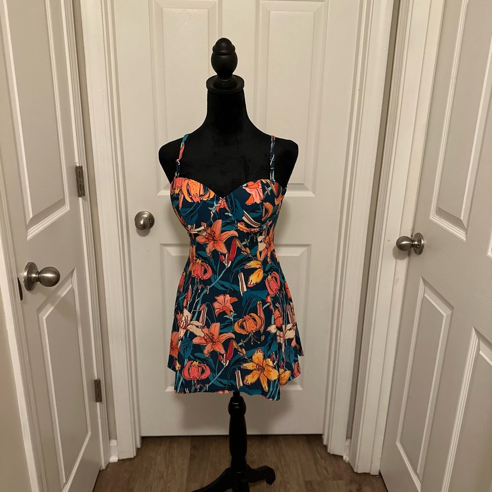 Floral Strappy Swimsuit